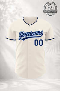 Cream Custom Baseball Jersey 