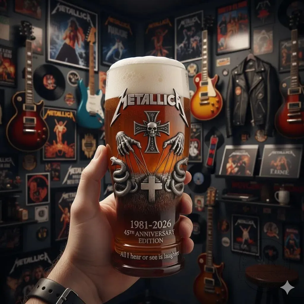 Metallica 45th Anniversary Edition Pilsner Beer Pint Glass