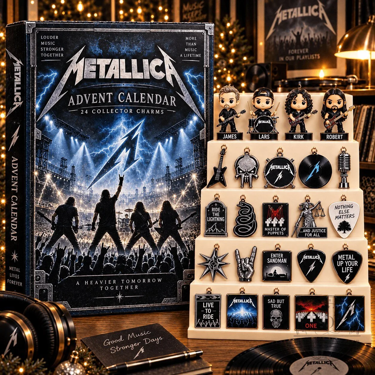 Metallica Advent Calendar 24 Collector Charms Blind Box Gift Set
