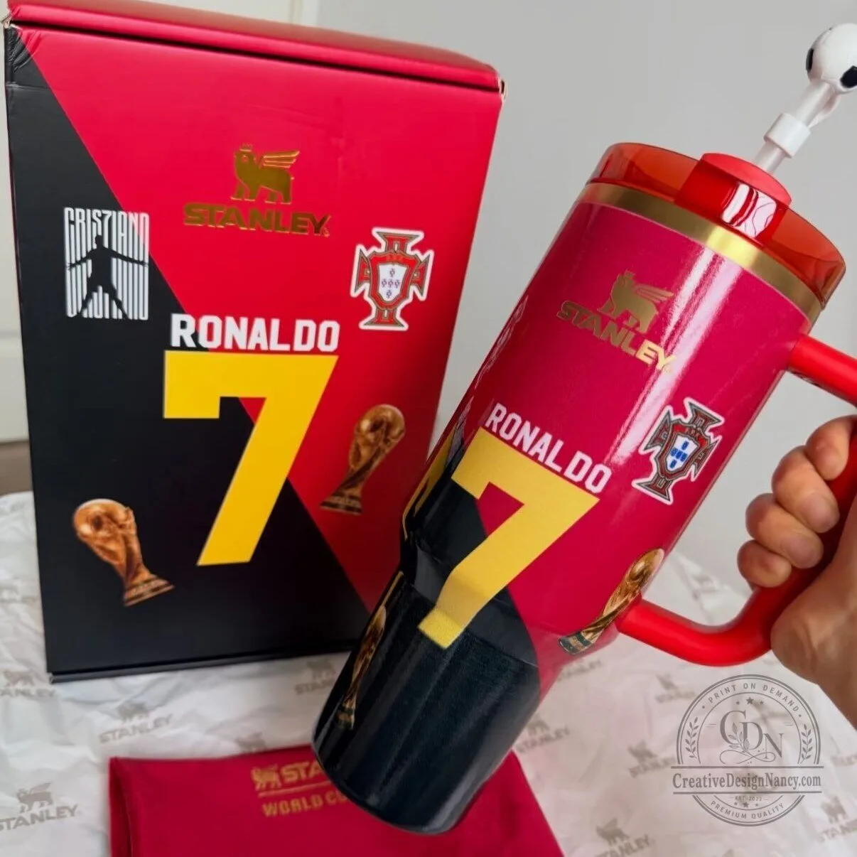 Cristiano Ronaldo Portugal FIFA World Cup Tumbler