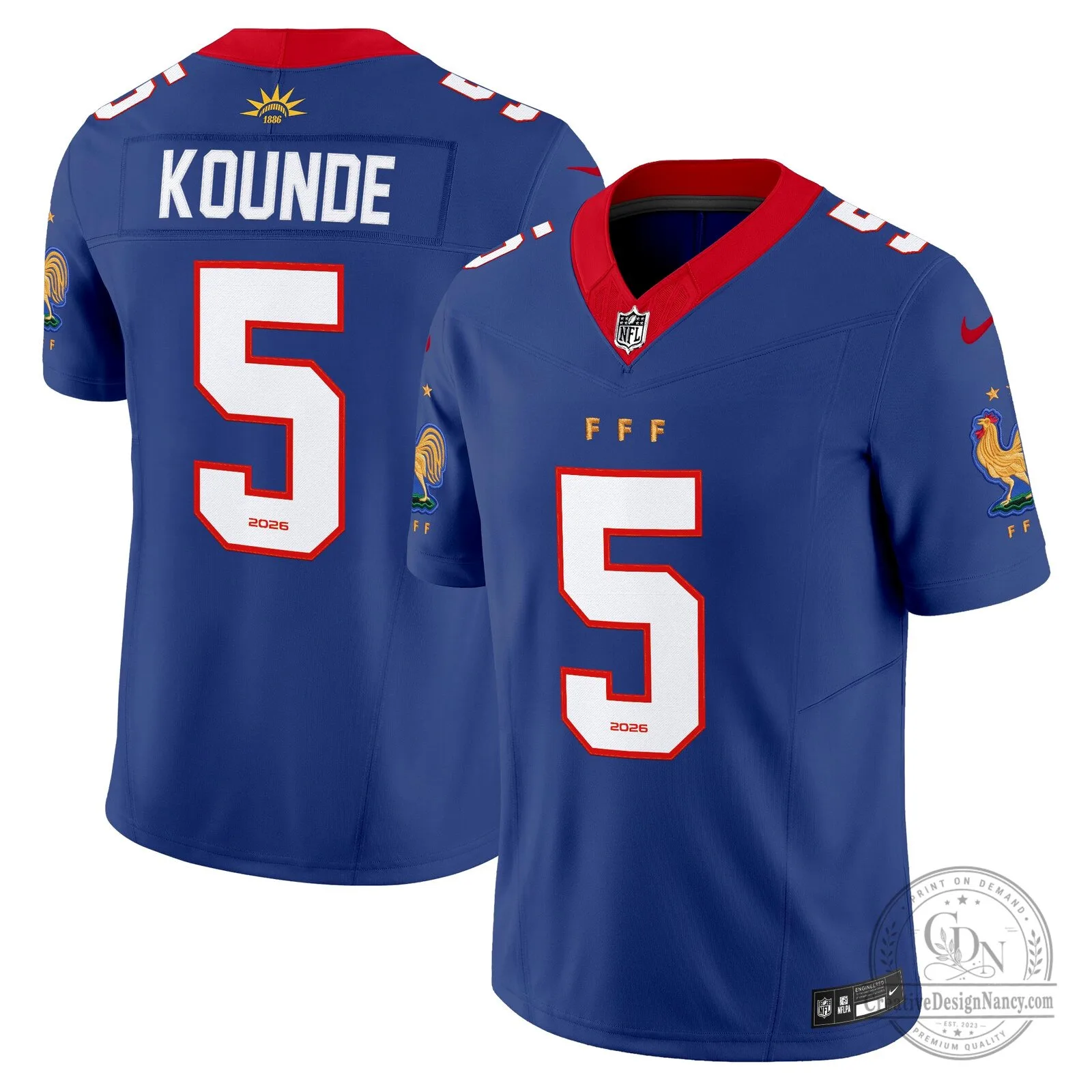France National Team Number 26 Blue Football Jersey 15 France National Team Number 26 Blue Football Jersey