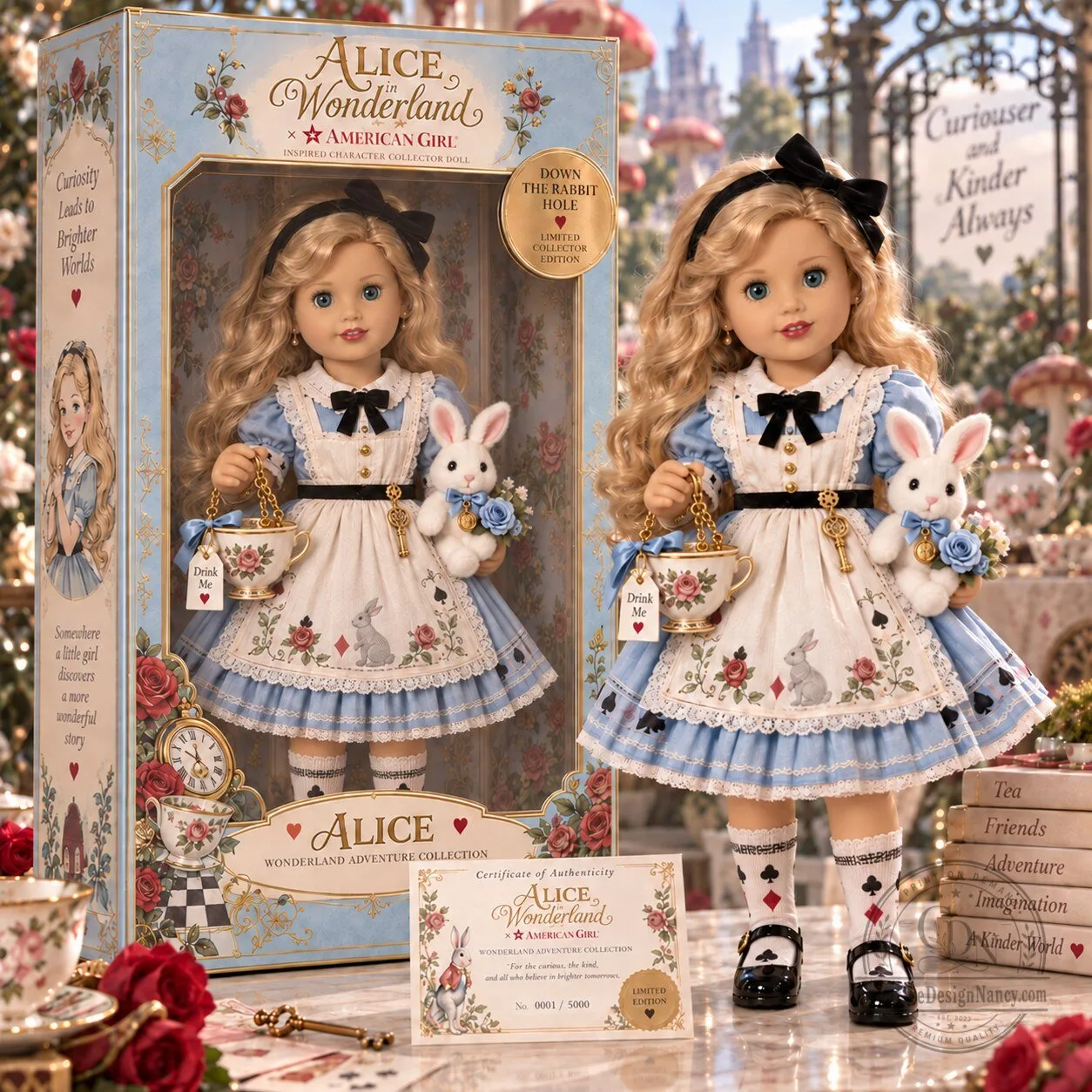 Alice in Wonderland American Girl Limited Collector Edition Doll