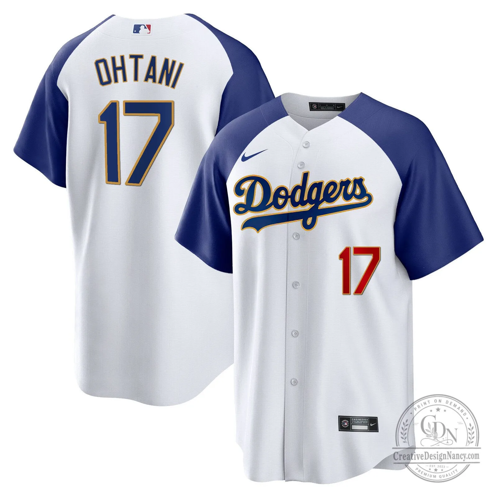 Shohei Ohtani Number 17 Baseball Jersey - Los Angeles Dodgers Merchandise