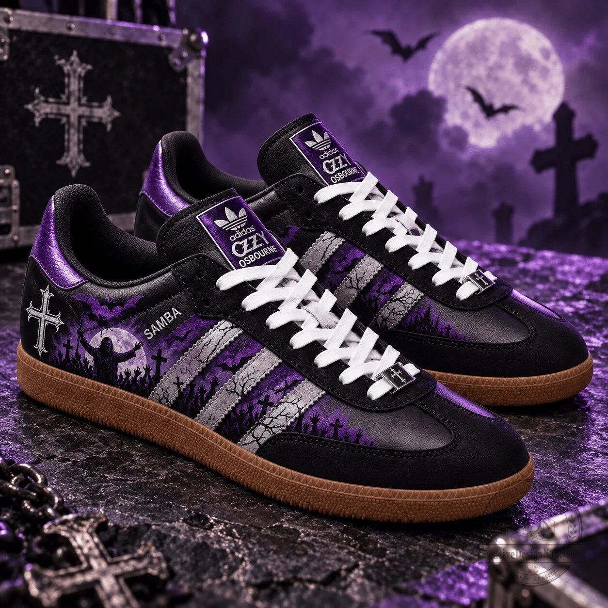 Ozzy Osbourne Black Sabbath Rock Band Samba Style Shoes