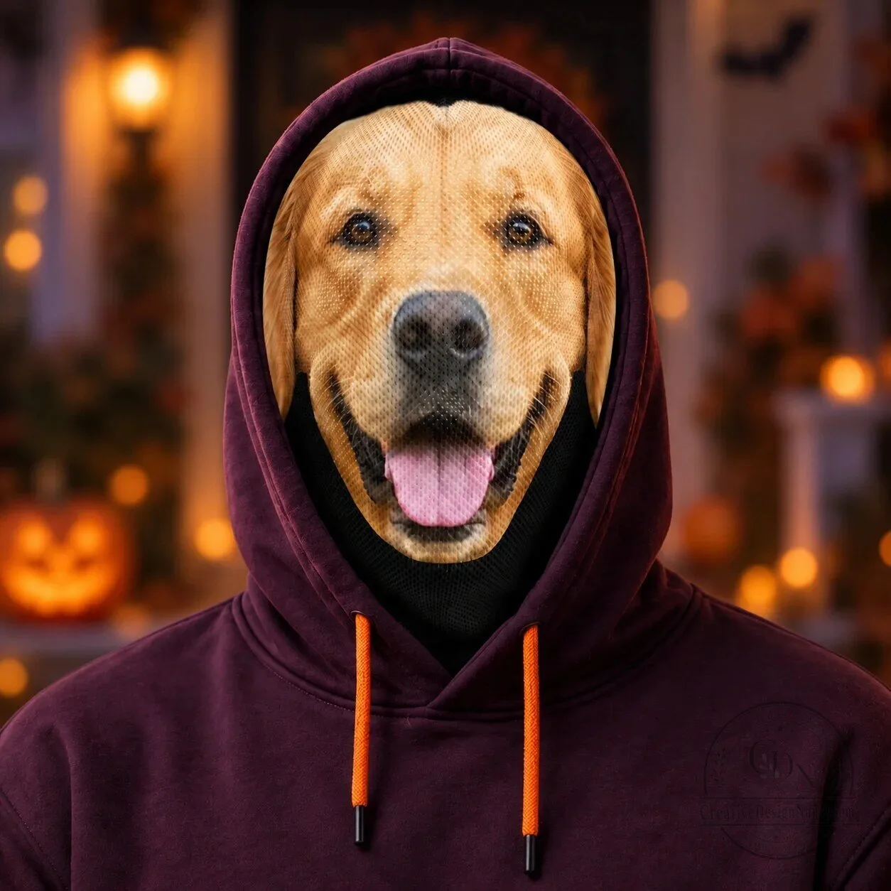 Personalized Golden Retriever Dog Face Photo Balaclava Mask for Halloween Costume 9 Personalized Golden Retriever Dog Face Photo Balaclava Mask for Halloween Costume