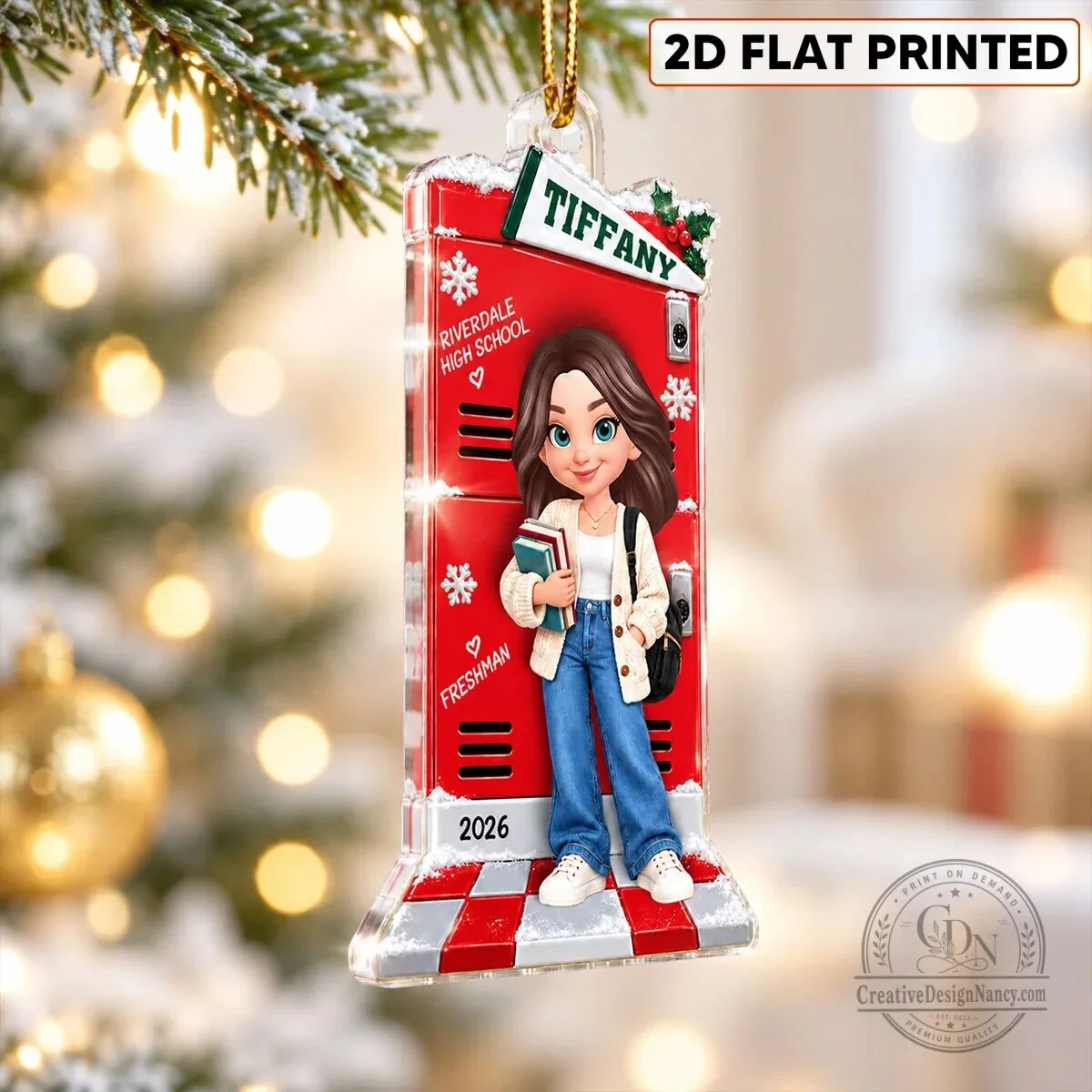 Riverdale High School Freshman Personalized Acrylic Christmas Ornament 11 Riverdale High School Freshman Personalized Acrylic Christmas Ornament
