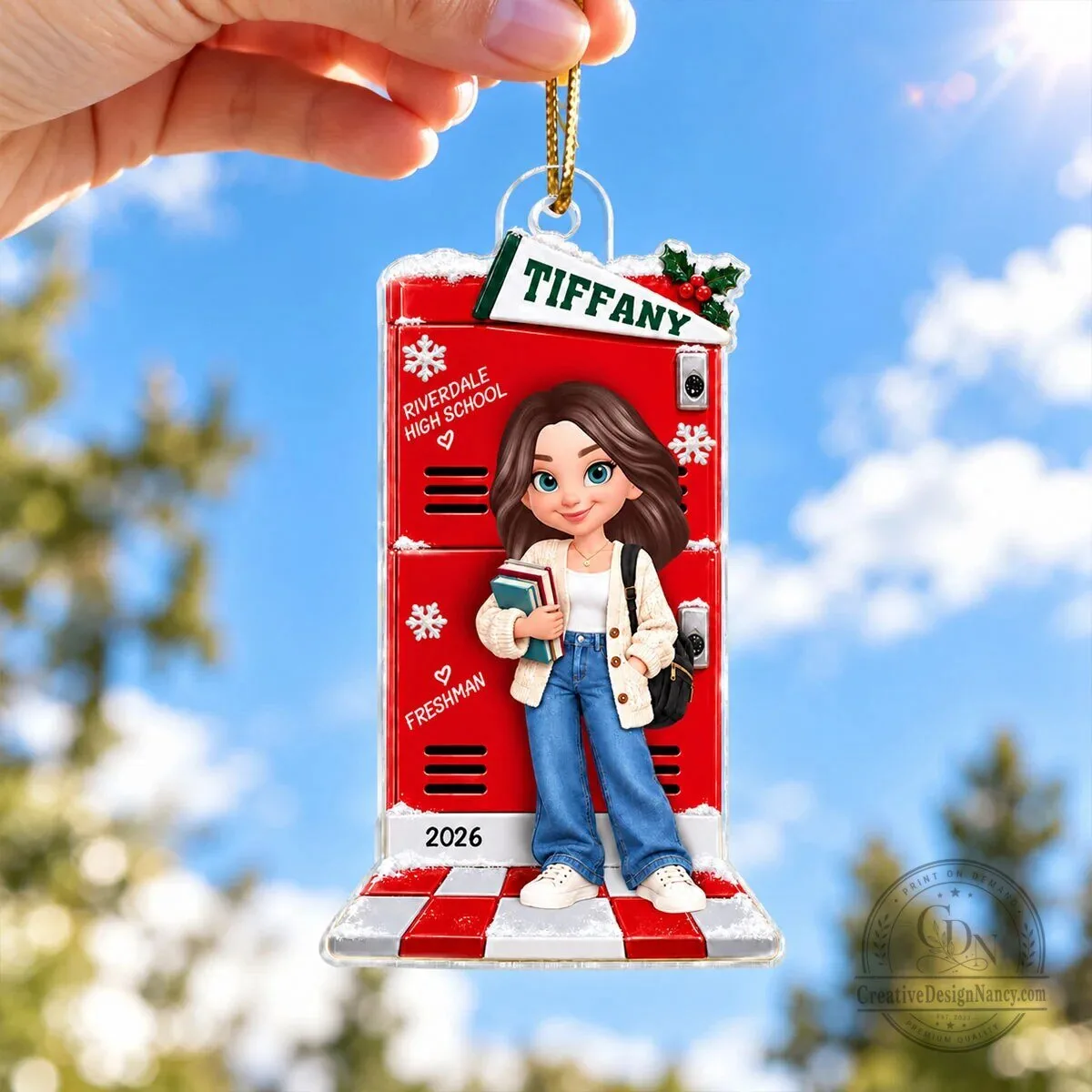 Riverdale High School Freshman Personalized Acrylic Christmas Ornament 14 Riverdale High School Freshman Personalized Acrylic Christmas Ornament