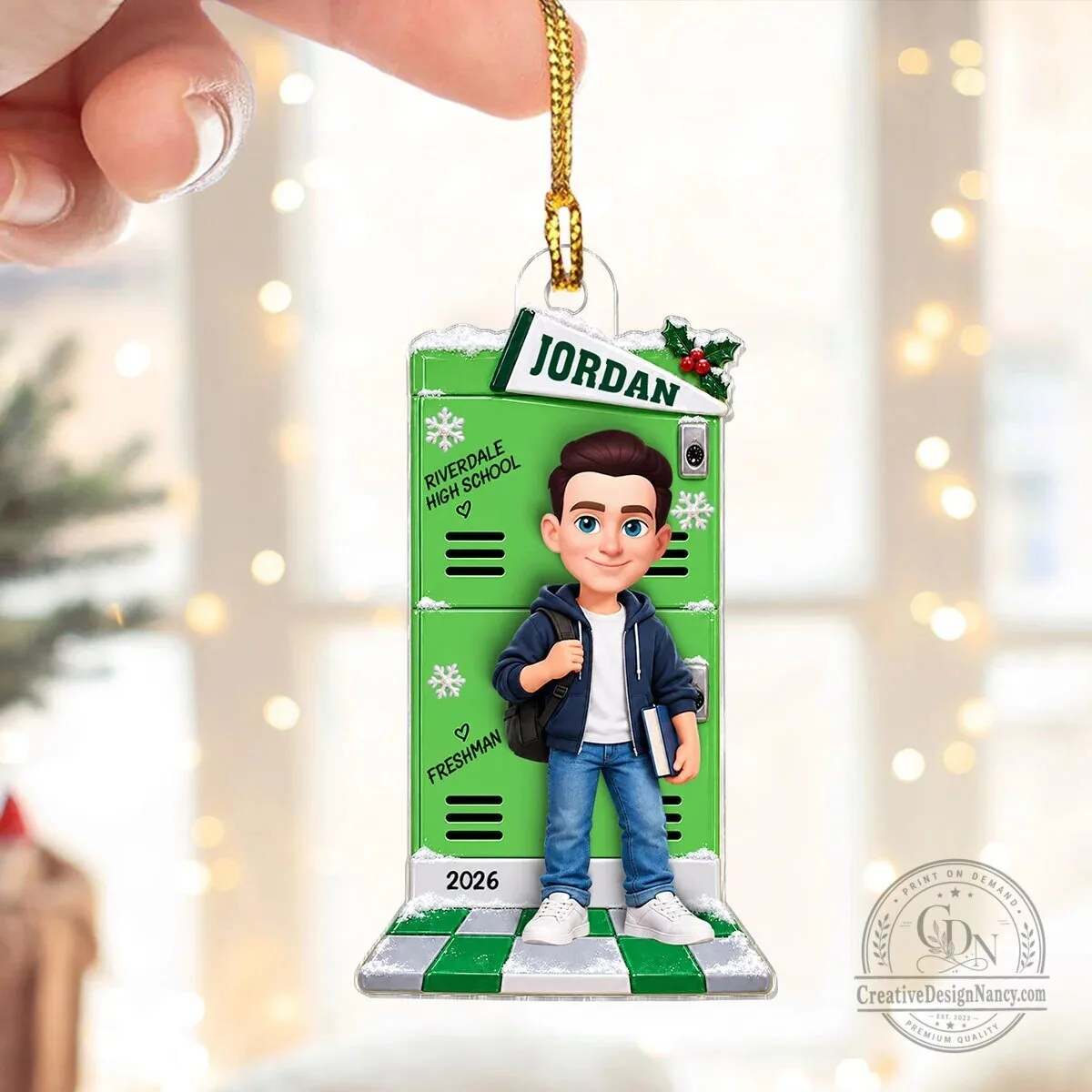 Riverdale High School Freshman Personalized Acrylic Christmas Ornament 15 Riverdale High School Freshman Personalized Acrylic Christmas Ornament