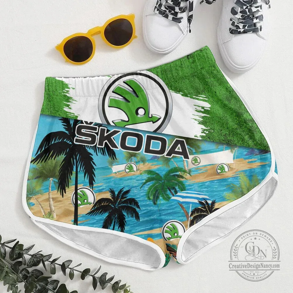 Skoda Car Logo Tropical Beach Summer Vacation Hawaiian Shirt 11 Skoda Car Logo Tropical Beach Summer Vacation Hawaiian Shirt