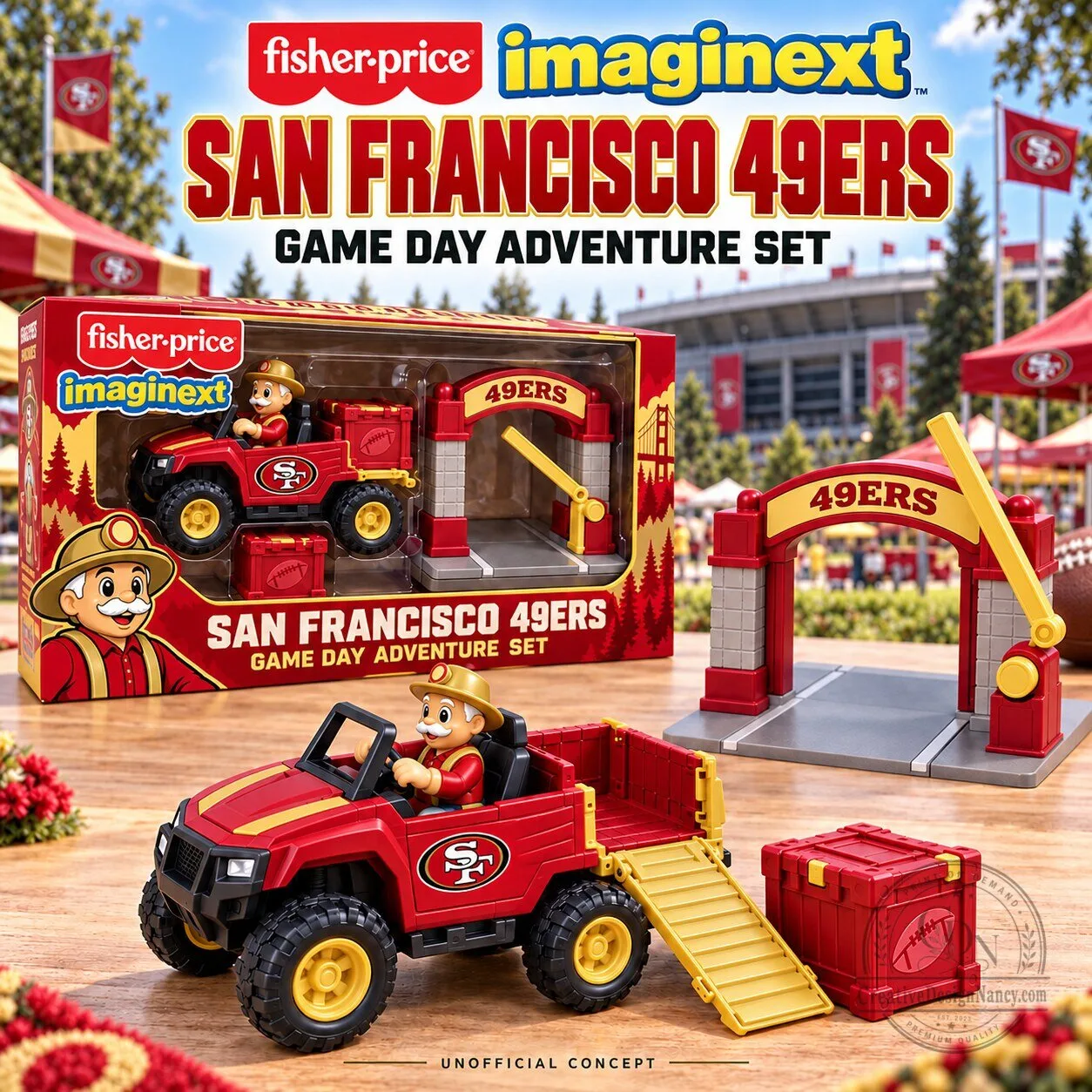 San Francisco 49ers Imaginext Game Day Adventure Set Toy