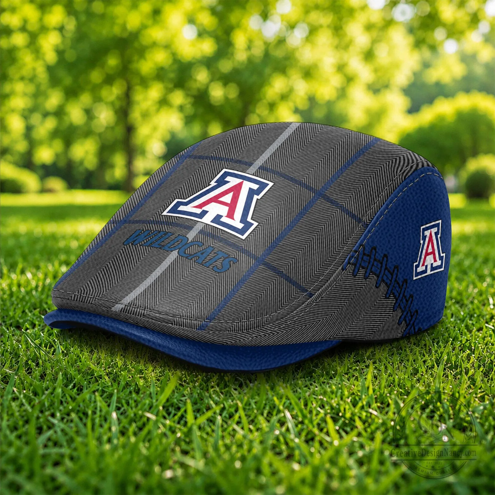 Arizona Wildcats NCAA Plaid Flat Cap Hat