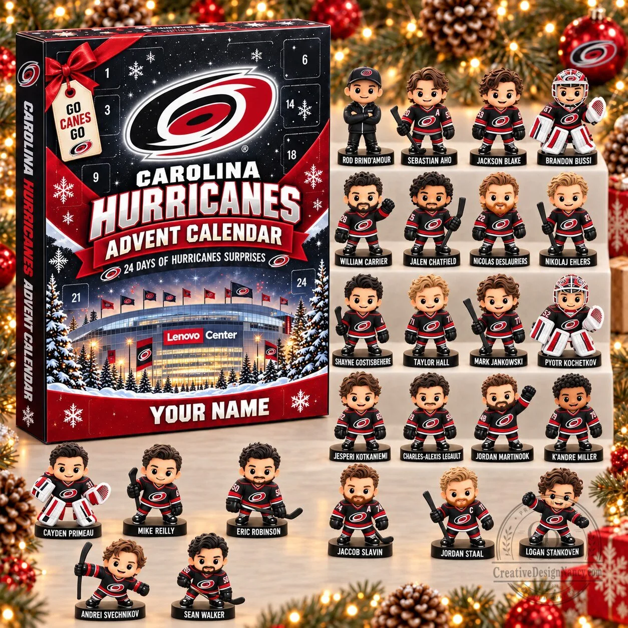 Carolina Hurricanes National Hockey League 24 Days of Surprises Advent Calendar