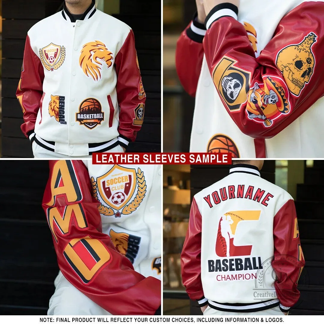 Custom Purple Gold White Arizona Western Cactus Bomber Full-Snap Varsity Letterman Jacket 7 Custom Purple Gold White Arizona Western Cactus Bomber Full-Snap Varsity Letterman Jacket