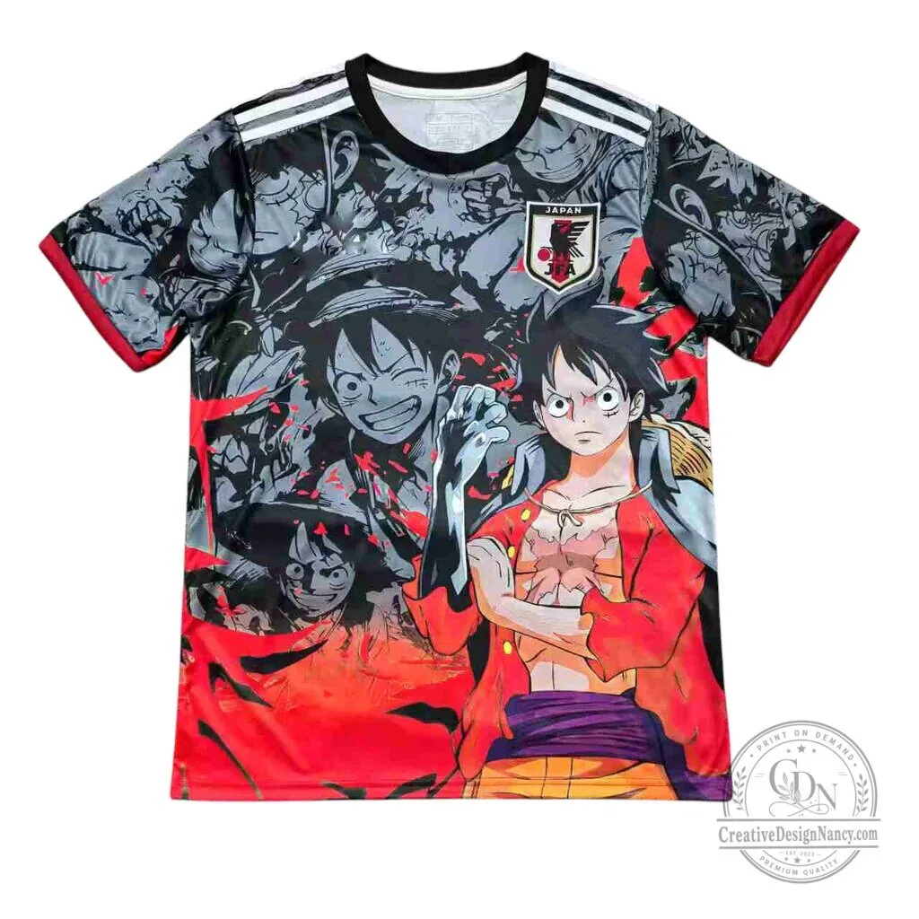 Monkey D. Luffy One Piece Anime Japan Soccer Football Jersey
