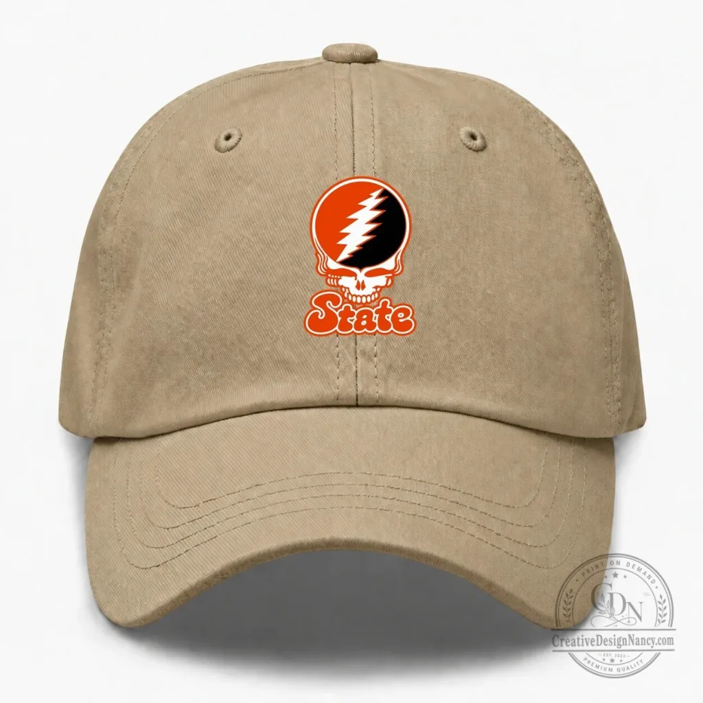 Oregon State University Grateful Dead Steal Your Face Logo Baseball Cap Hat Oregon State University Grateful Dead Steal Your Face Logo Baseball Cap Hat