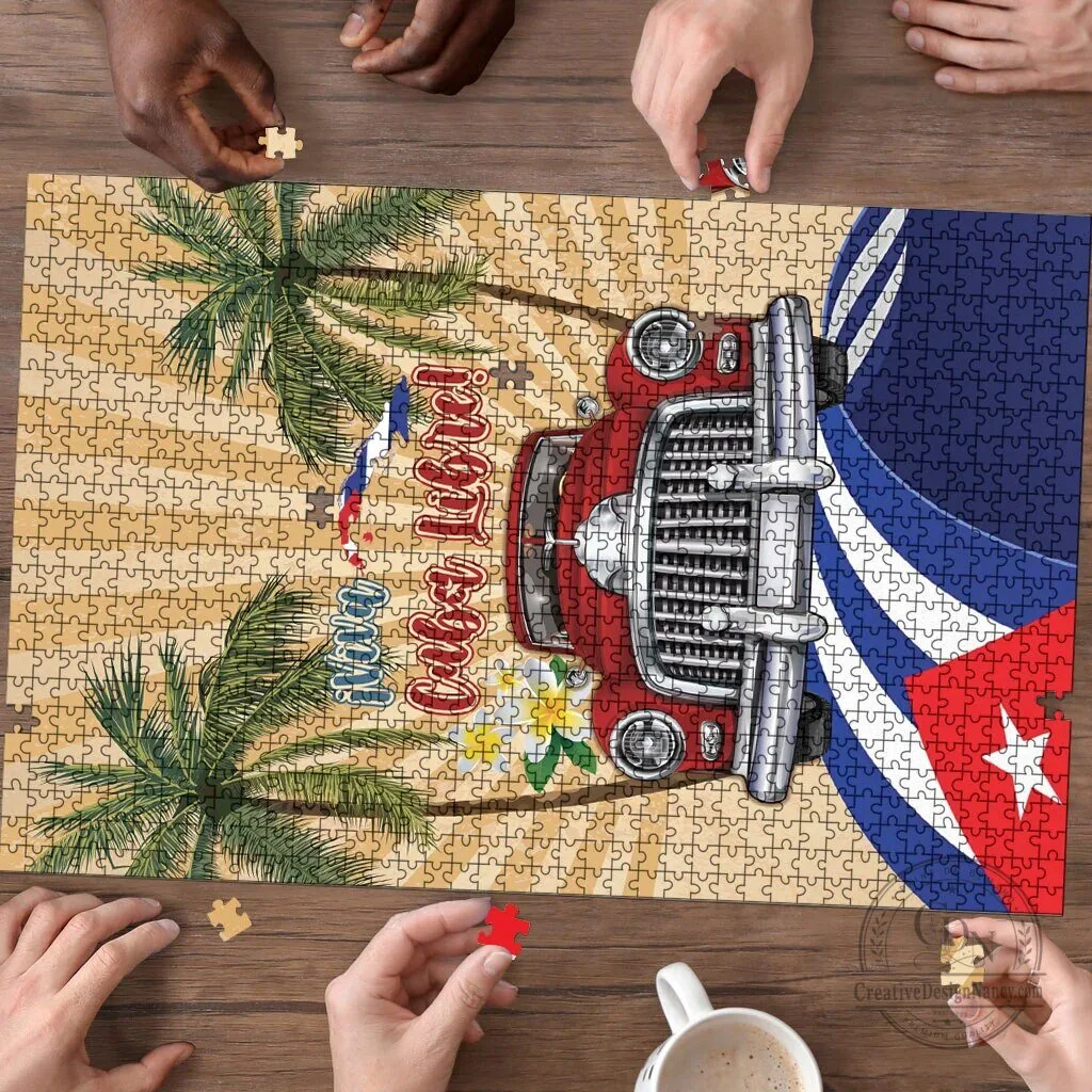 Viva Cuba Libre Retro Car Tropical Vibes Jigsaw Puzzle 6 Viva Cuba Libre Retro Car Tropical Vibes Jigsaw Puzzle