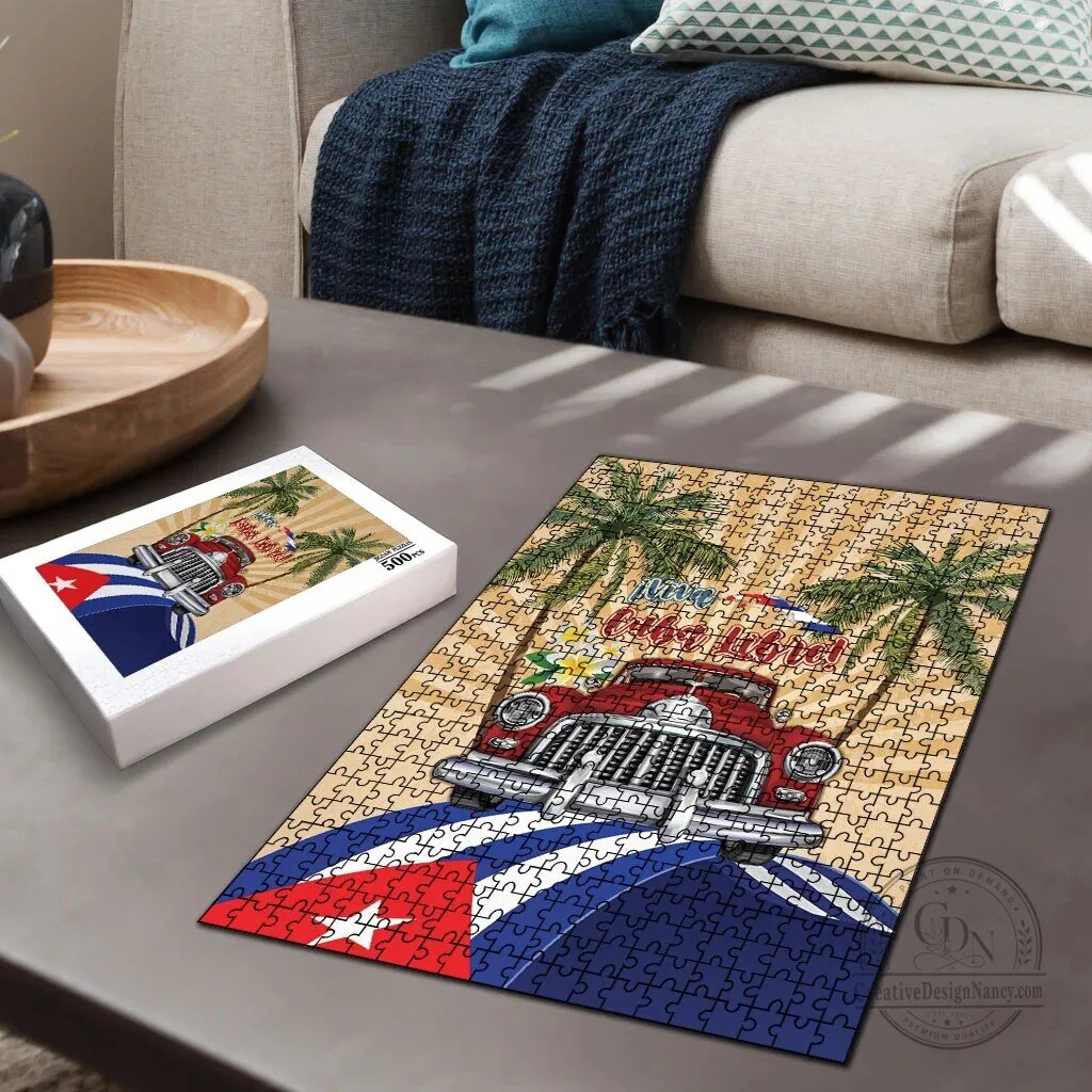 Viva Cuba Libre Retro Car Tropical Vibes Jigsaw Puzzle 8 Viva Cuba Libre Retro Car Tropical Vibes Jigsaw Puzzle
