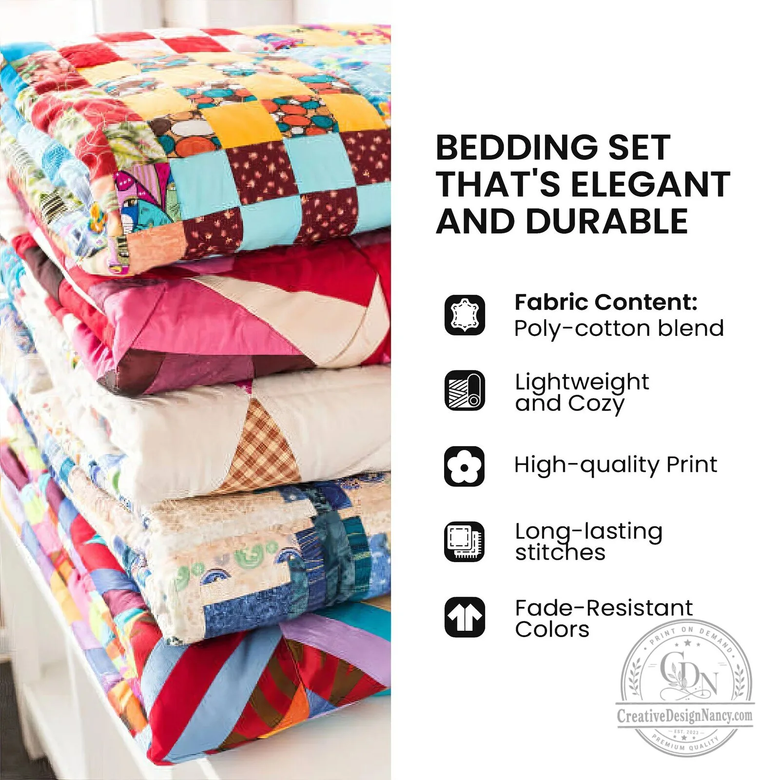 Rustic Black Bear Sleeping in Winter Forest Quilted Bedding Set 7 Rustic Black Bear Sleeping in Winter Forest Quilted Bedding Set