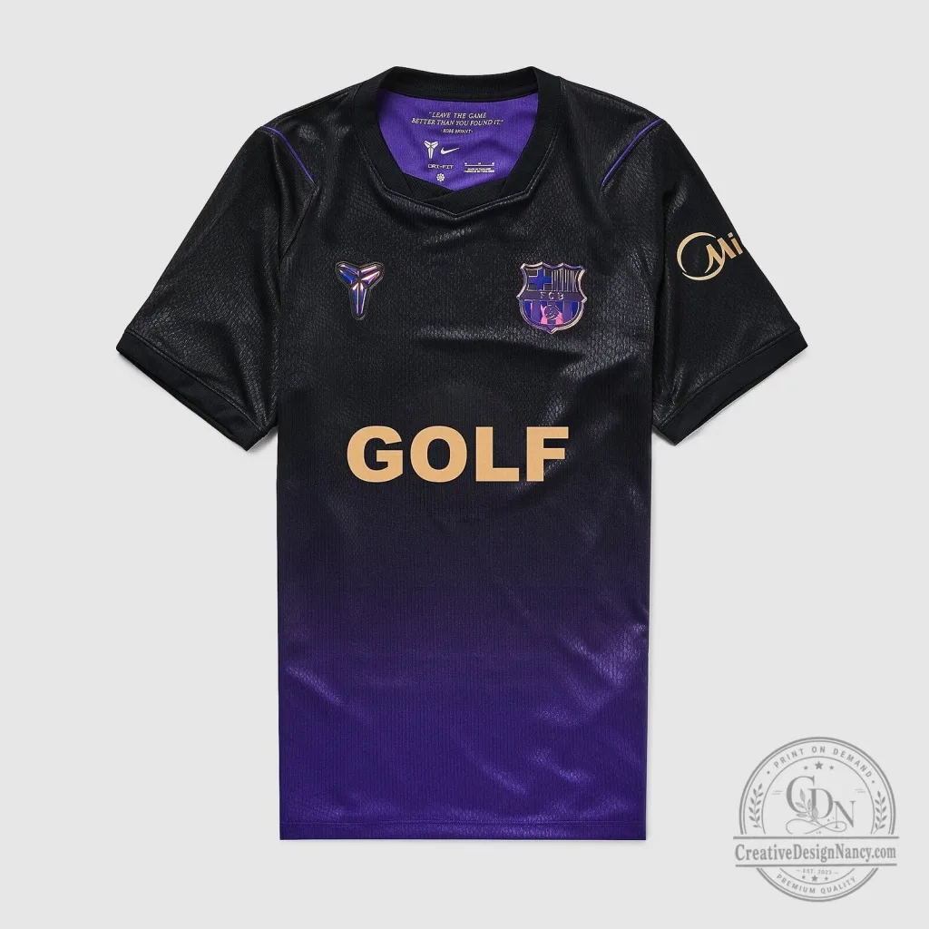 FC Barcelona Golf Edition Away Fan Soccer Jersey FC Barcelona Golf Edition Away Fan Soccer Jersey